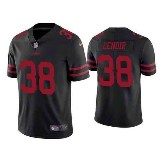 Men & Women & Youth San Francisco 49ers #38 Deommodore Lenoir Black Vapor Untouchable Limited Jersey